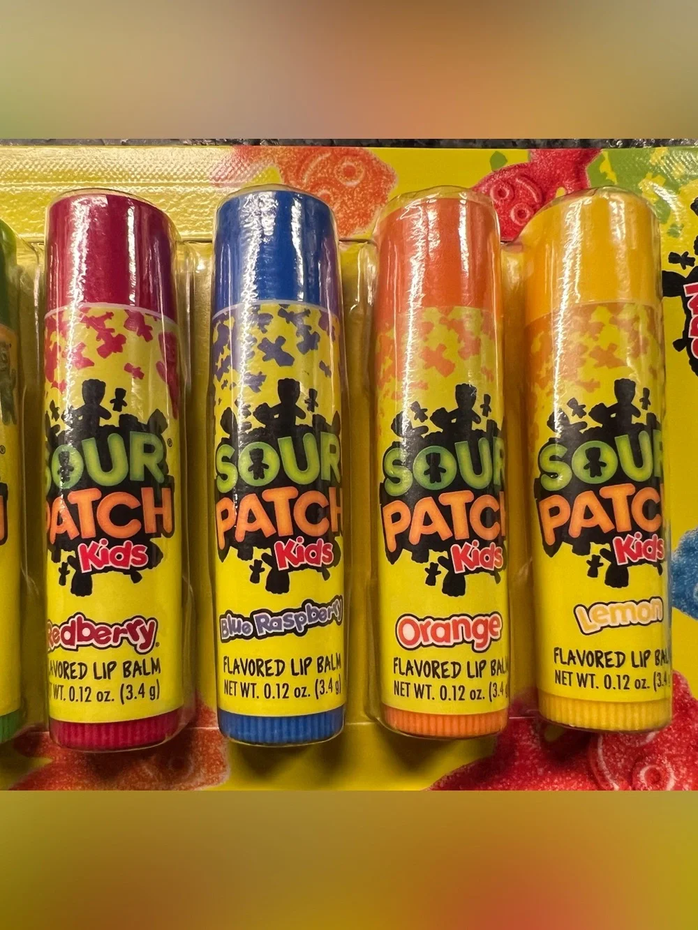 Sour Patch Kids 8 multi-pack Flavored Lip Balm  party favor set NEW